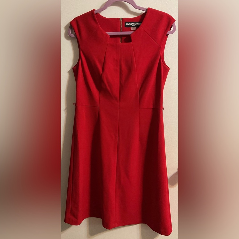 Women’s Karl Lagerfeld Size 8 Red Dress.